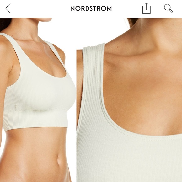 SKIMS Stretch Rib Scoop Bralette in Seahaze - Picture 2 of 7